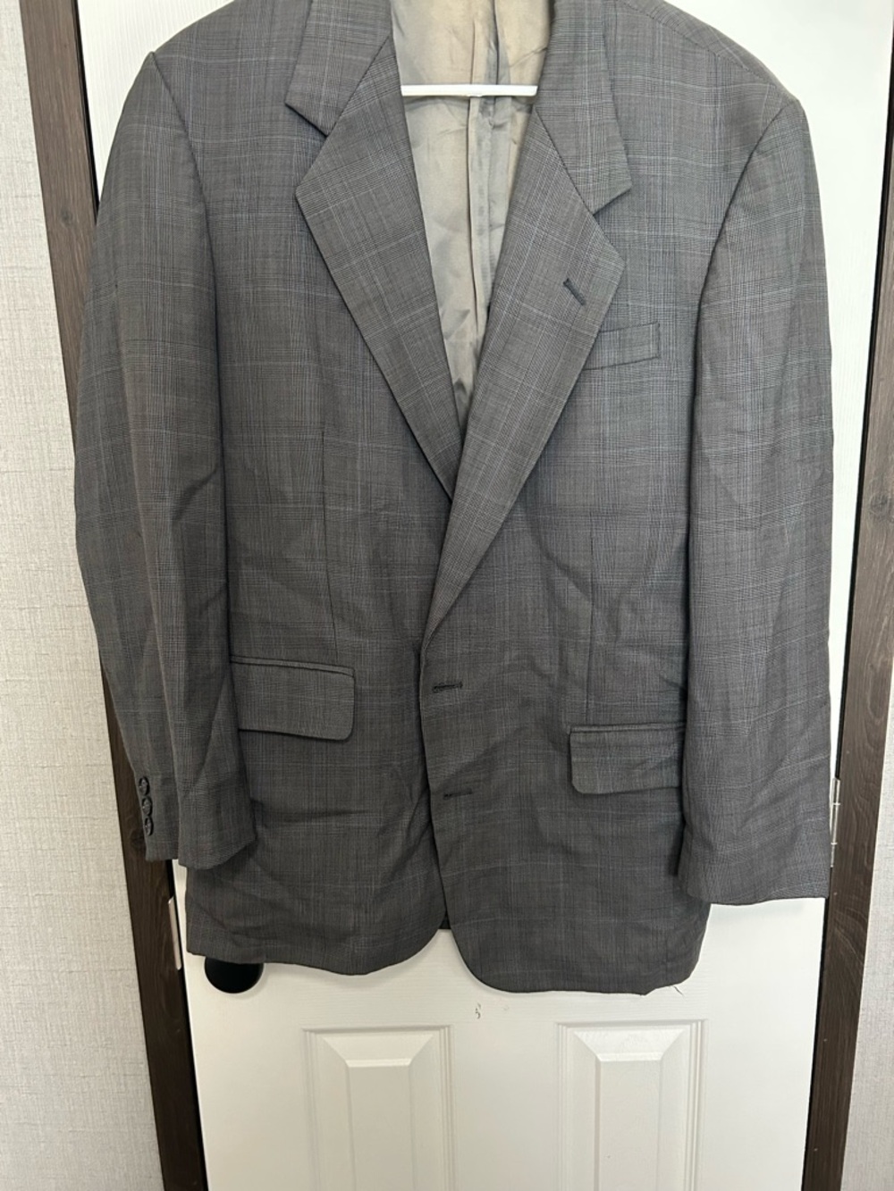 Oscar de la Renta Gray Glen Plaid Sport Coat